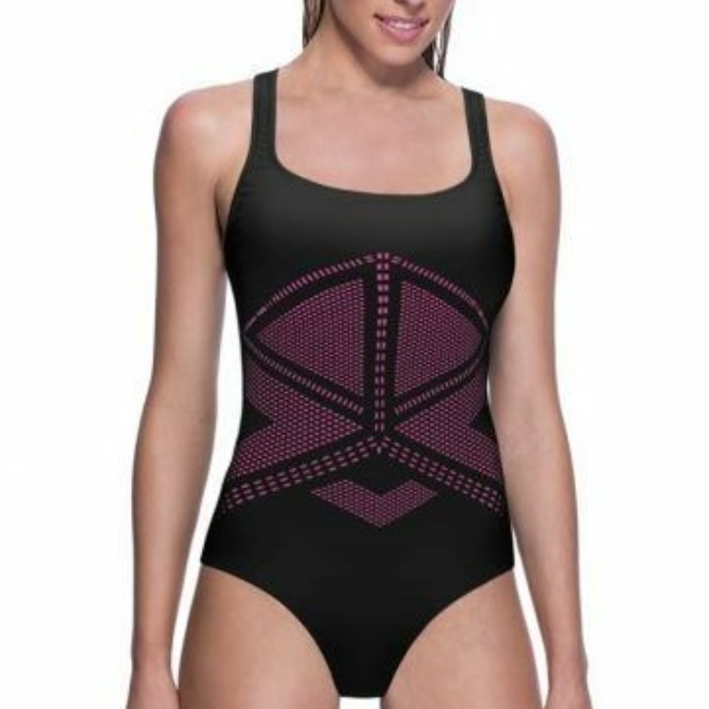 Gottex Profile One Piece Swimsuit Onyx Racerback